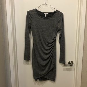 Leith ruched long sleeve dress
